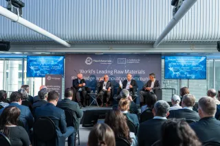 Bernd Schäfer, Emmo Meijer, Peter Handley (Moderator) and Stefan Dobrev (l-r) during the fireside chat