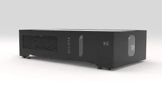 Product render of Magnotherm's ECLIPSE cooling platform: a low, rectangular black unit with a ventilation grille, side display showing 6 degrees, and the ECLIPSE wordmark